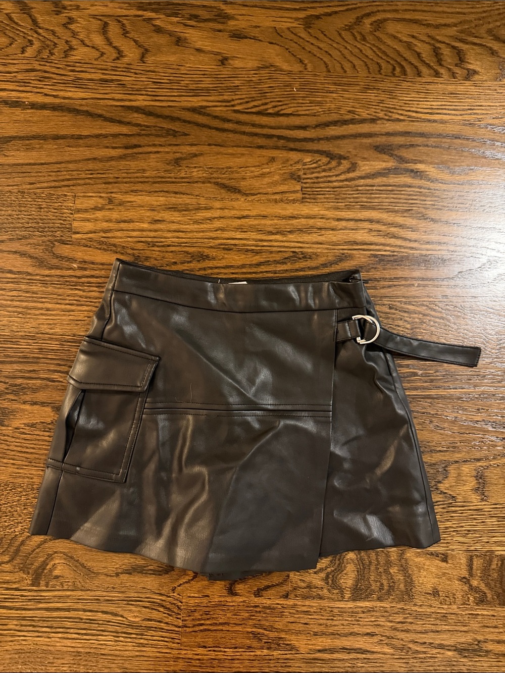 Zara Kids Leather Skort with Buckle